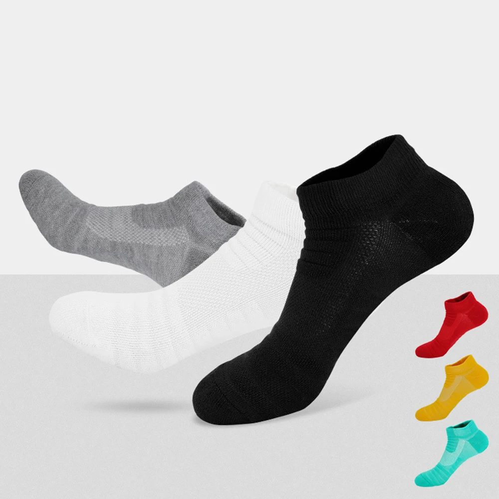 2Pairs Professional Sports High Quality Men&Women Polyester Sports Ankle Socks  Summer Breathable Mesh Casual Athletic Sock
