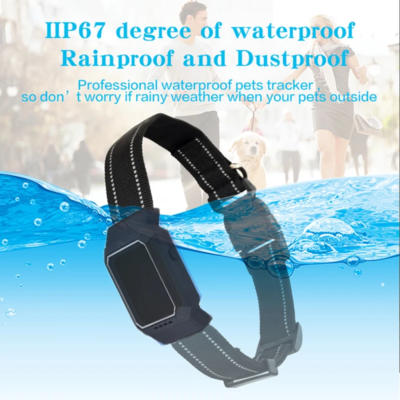 Pet Cat Dogs GPS Tracker 4G SIM Anti-lost Device Pet Smart Collar Long Standby Time Escape Alerts APP Control gps locator key finder anti lost tracker anti lose tracker item locator anti lost locator key chain locator