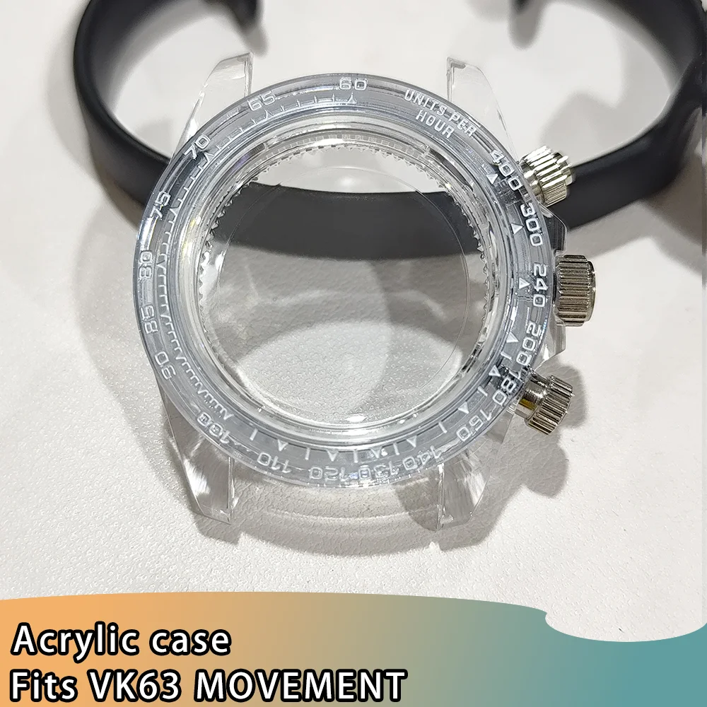 Acrylic Transparent Watch Case and Band Set - 39.5MM