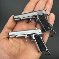 1:3 Scale Colt 1911 Pubg Detachable Tactical Pistol Metal Toy Gun Model Collection Decorations Hanging Gift Alloy Keychain 2