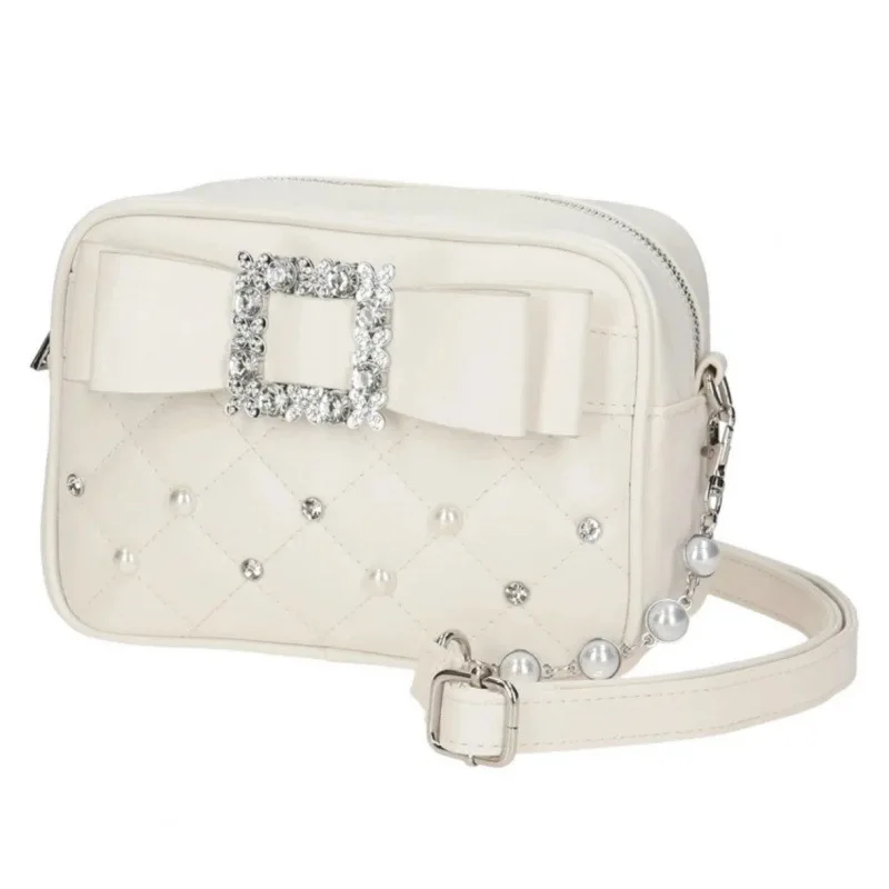 รูปสินค้า กระเป๋าสะพายข้างลายเพชรประดับมุก รุ่น Sweet Knot Pearl