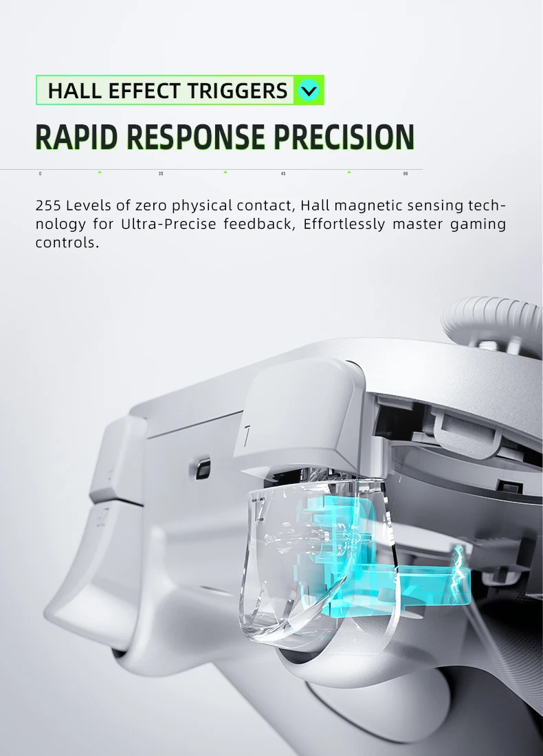 ThundeRobot-Gamepad inalámbrico G45 Pro, controlador de juegos de tres modos, Efecto Hall, NFC integrado para Switch, Windows, PC, STEAM TV