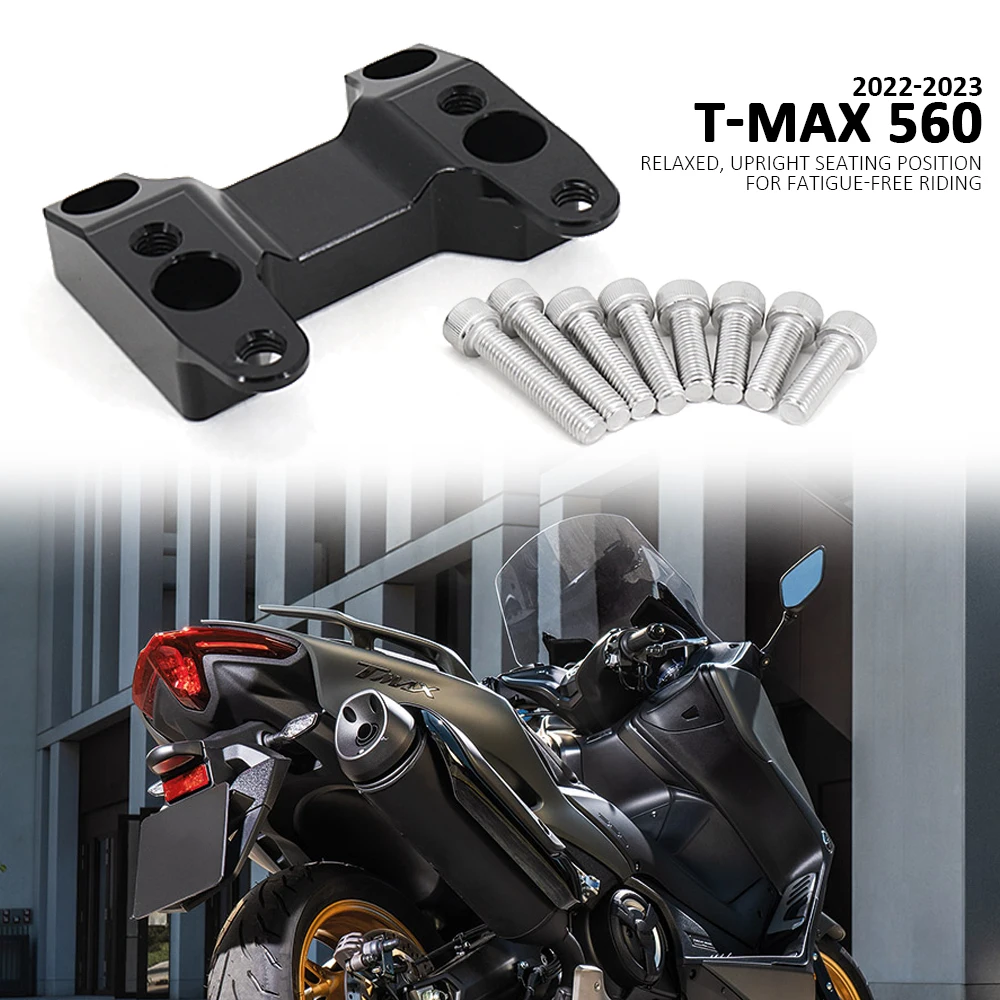 

New Motorcycle Handlebar Riser Mount Clamp For YAMAHA T-MAX560 TMAX560 T-MAX 560 2022 2023 High Lifter Risers Accessories