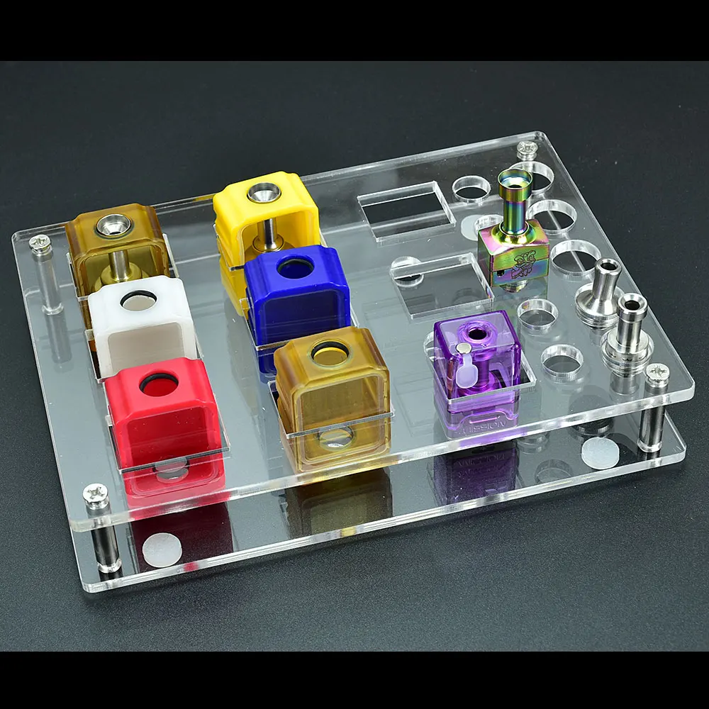 

wolfcoolvape rba vape Display rack vape Display Acrylic vape deck for Billet / BB / Boro Tank/DotAIO V1/V2/MISSION rba