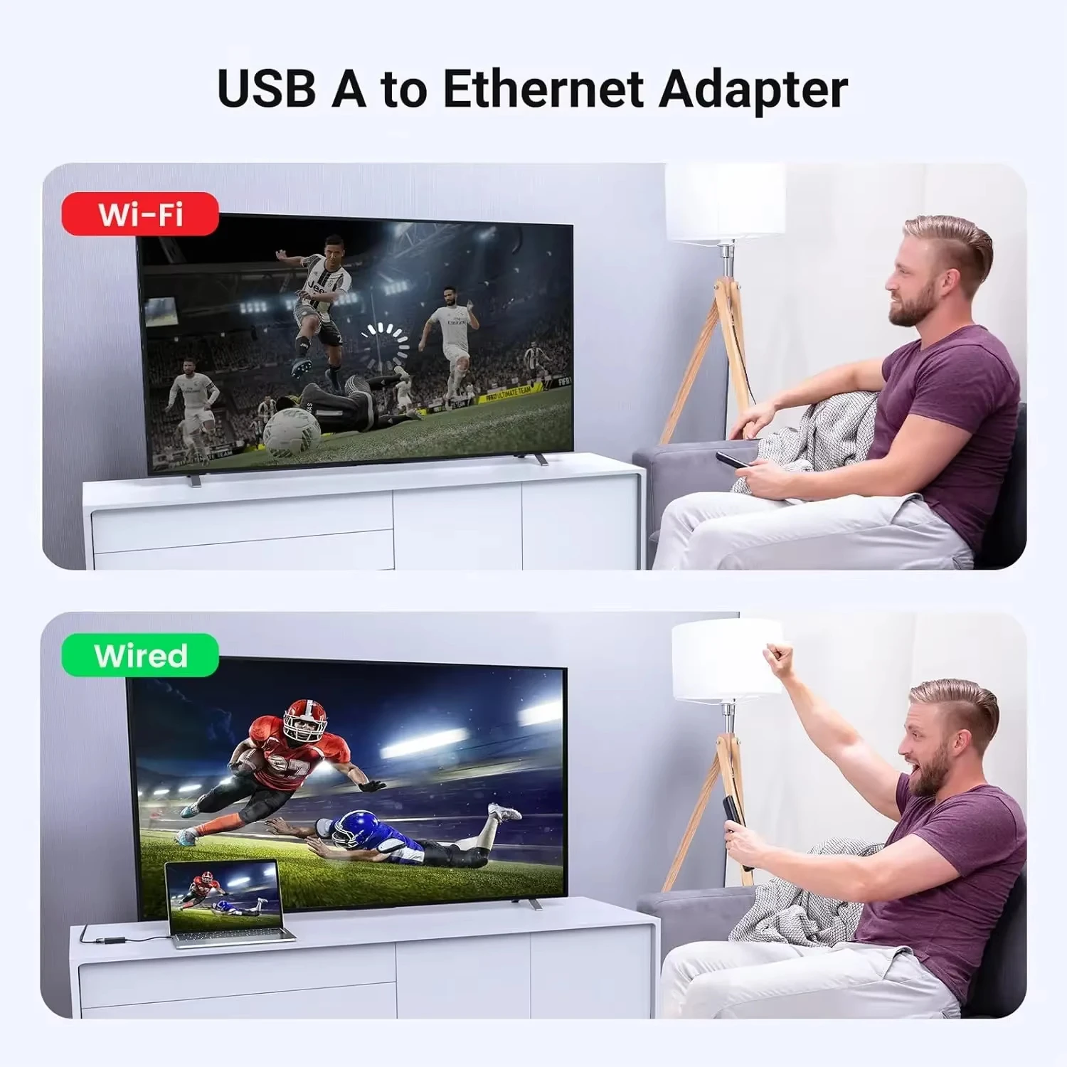 USB Type C Ethernet Adapter 10/100Mbps USB To RJ45 Ethernet Lan Adapter Network Card for MacBook PC Laptop Windows 7 8 10 11