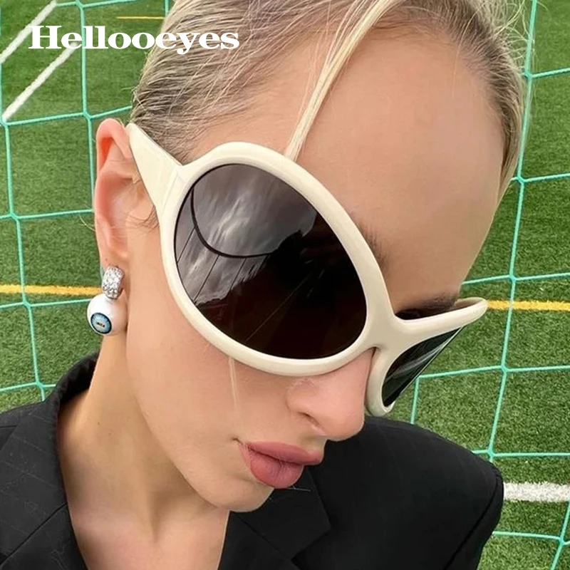 O'NEILL 90〜00's Oval Sunglasses Y2K Y2K Sunglasses - Retro Punk Oval Women's Fashion Eyewear