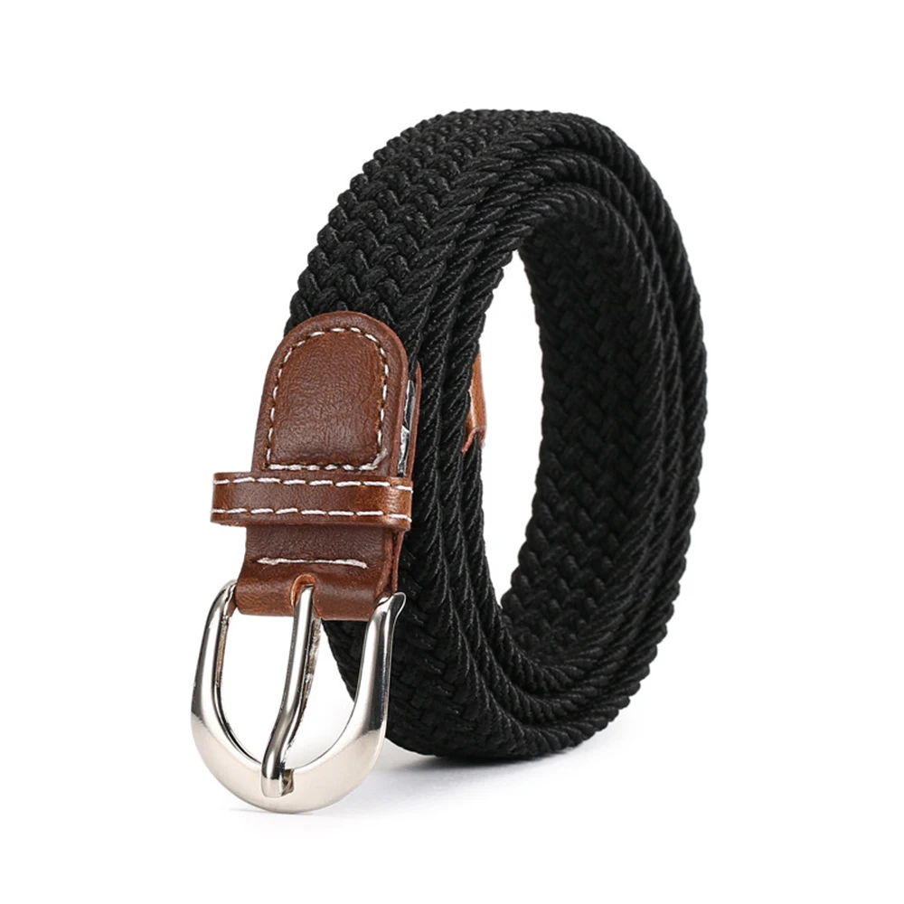 

Fashion Trend Simple Pin Buckle Elastic Band Belts For Women Leather Alloy Buckle Retro Jeans Belt Girdle Female High Quality