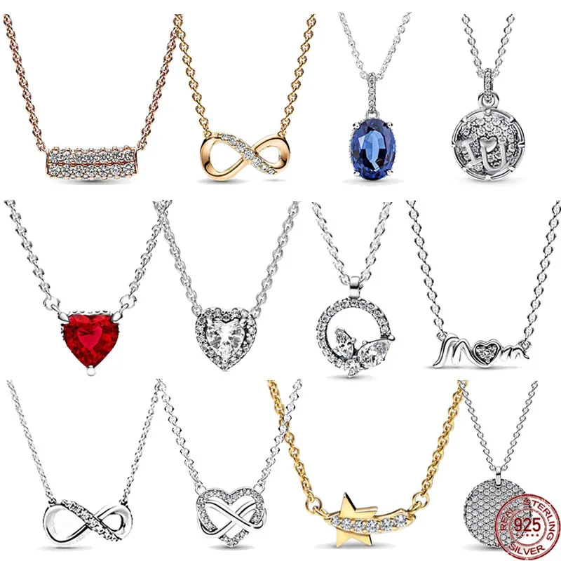 2023 Nuova Collana Con Ciondolo A Farfalla A Forma Di Cuore Abbagliante In Argento Sterling 925 Adatta A Perline Pandora Originali Regalo Per Feste Fa