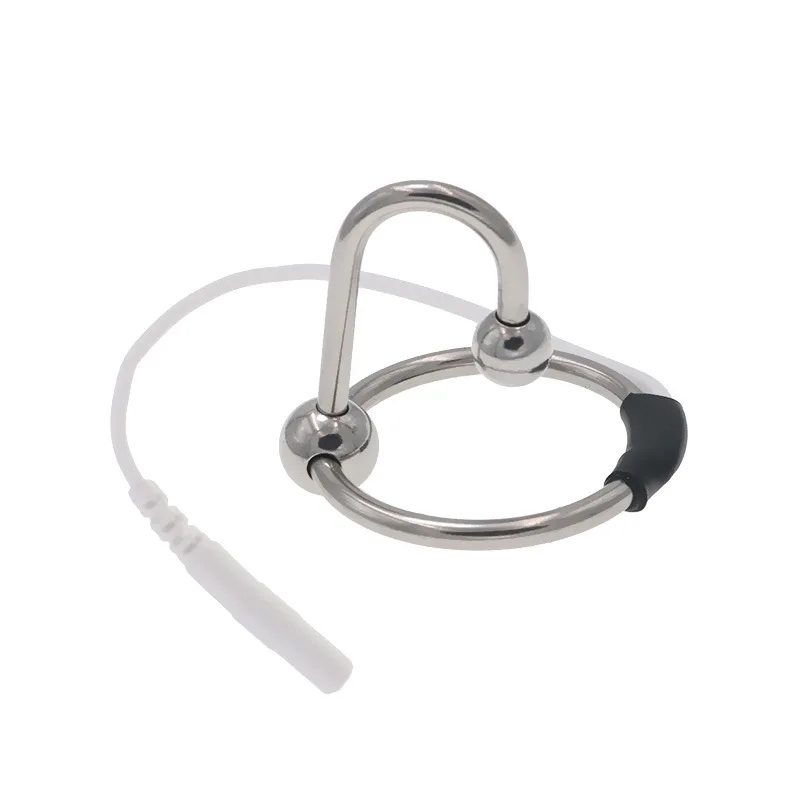 BDSM Electric Shock Penis Ring Urethral Dilator Catheter Electric Stimulate Penis Plug Cock Ring Sex Tools For Men Massage electro sex toys electric sex toys penis rings