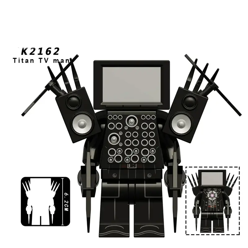 New KDL SWAT Skibidi Toilet Man Figures Anime Block Toys TvMan Titan Cameraman Speakerman Bricks Model Toy Birthday Gift - Image 25