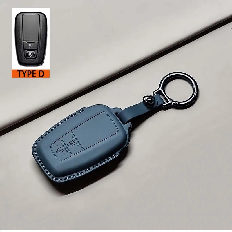 Premium PU Leather Car Remote Key Case Cover