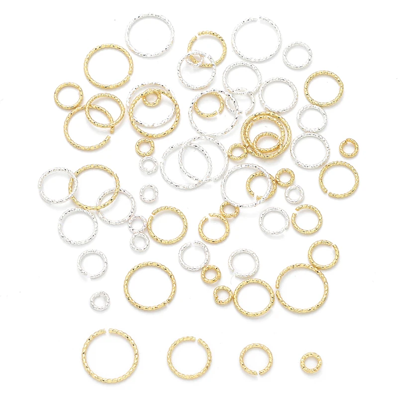 

20Pcs 4/6/8/10mm Silver/14K Gold Plated Brass Jump Rings Open Loops for Earring Bracelet Necklace DIY Jewelry Making Findings