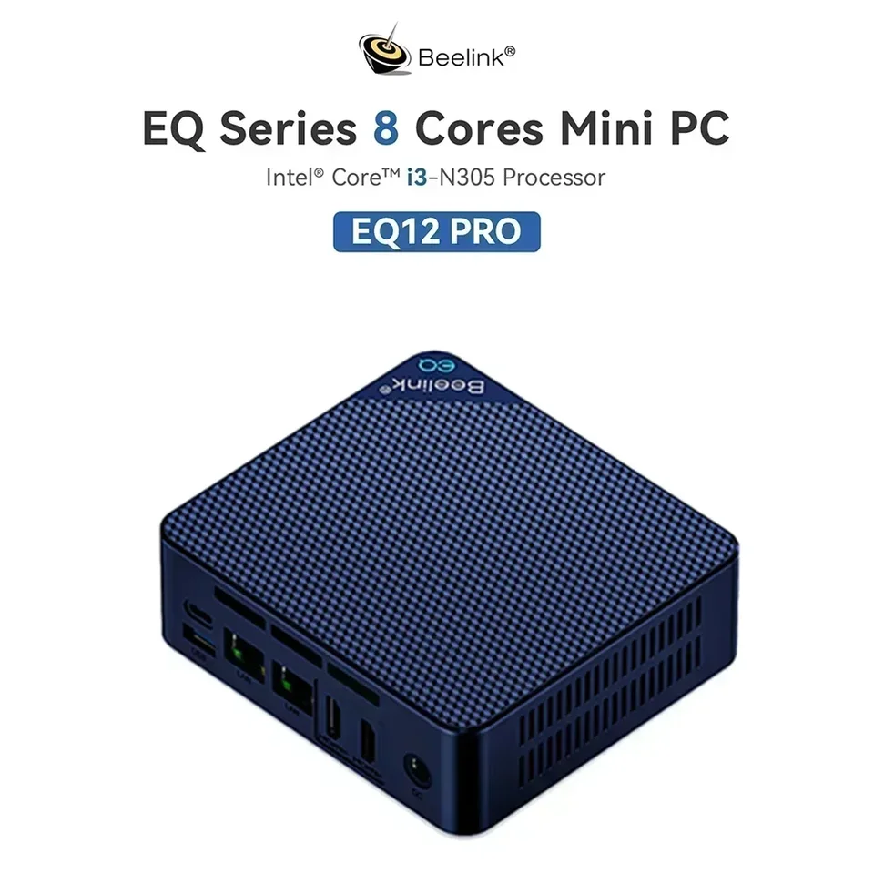 Beelink EQ12 PRO 16GB DDR5 12世代 i3 N305 Beelink Mini PC EQ12 Pro, Intel Core i3 N305 Procesor