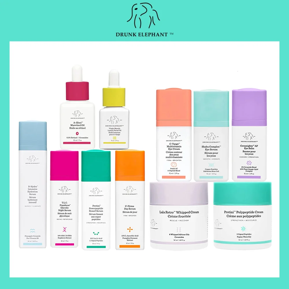 Drunk Elephant Set Protini Beauty Cream Lala Retro Whipped Cream Face