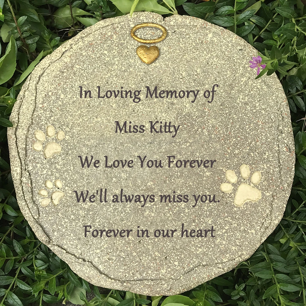 Personalized Pet Grave Markers Memorial Stones, Memorial Plaque for Pets, Dog, Cat, Sympathy for Pet Lost Gifts