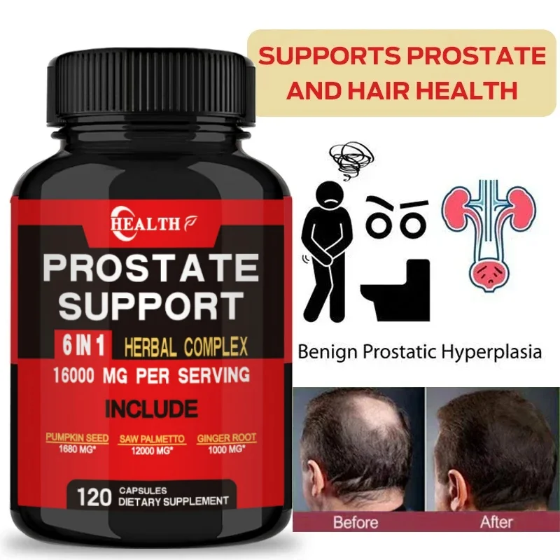 HEALTH 6in1 prostate support 16000MG boosts mood urinary immune system