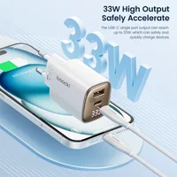Toocki 33W GaN USB C Charger Digital Display PD3.0 High Speed Type C Fast Charging Charger For iPhone 15 14 13 12 11 Pro Max XS - Image 3