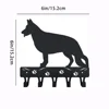 1pc German Shepherd Key Rack Dog Leash Hanger - 9 inch/ 6 inch Wide Metal Wall Art Wall hanging Towel Rack Coat Home Decor 2