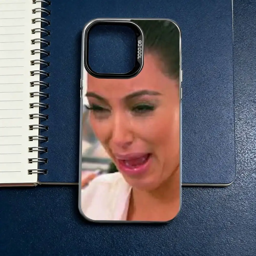 K-Kim K-Kardashian Funny Meme Silver-Plated Phone Case