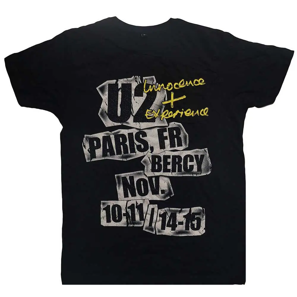 T-Shirt Nera Grande Evento U2-Paris 2015
