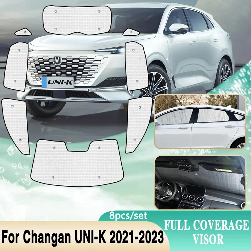 

Car Window Sun Visors For Changan UNI-K Accessories 2023 2022 2021 Windshield Sunshades Sun Protection Auti-UV Parasol Stickers