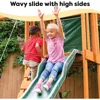 Wooden Swing Set pre-treated with a water-based stain that includes UV and mold protection to hold up against the elements 4