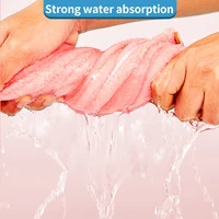 1pcs Women Hair Drying Hat Microfiber Quick-dry Hair Towel Cap Hat Bath Hat Solid Towel Cap Super Absorption Turban Bath Cap 3