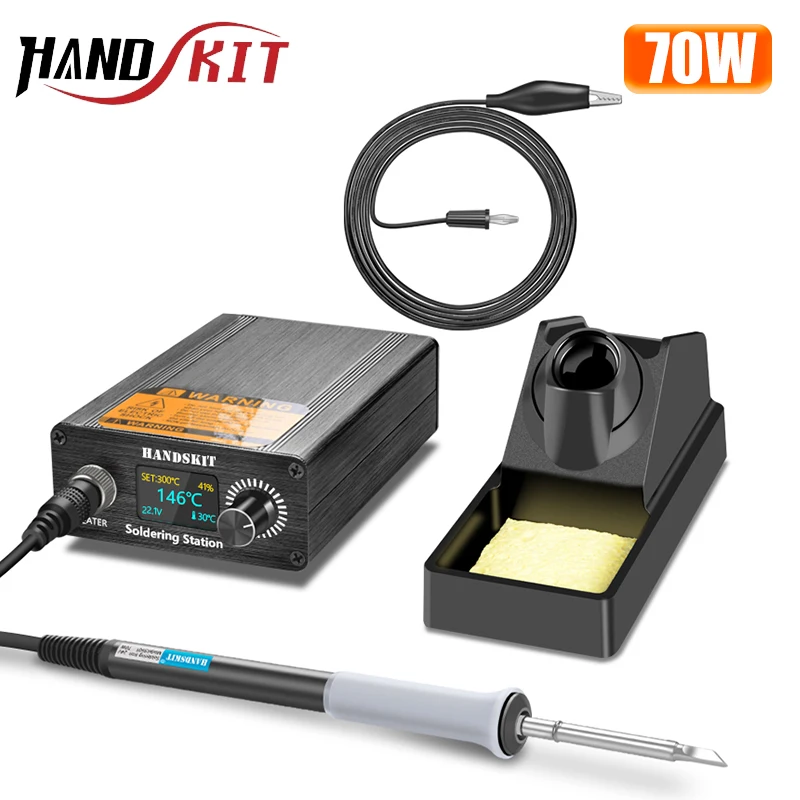 Soldering Iron Soldering Station Soldering Tool Welding Tool T12 LCD Digital Display Repair Portable Home Electronics Repair Equipment