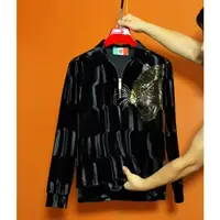Printemps automne luxe mode européenne velours à manches longues haut pantalon hommes à la mode ensemble nouveau haut de gamme décontracté deux pièces ensembles 3