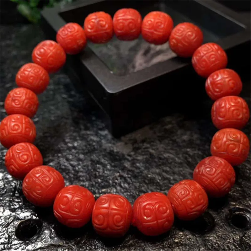Sichuan Naturale Sud Rosso Waxi Materiale Seiko Return Pattern Old-Styled Bead Return Pattern Bracciale