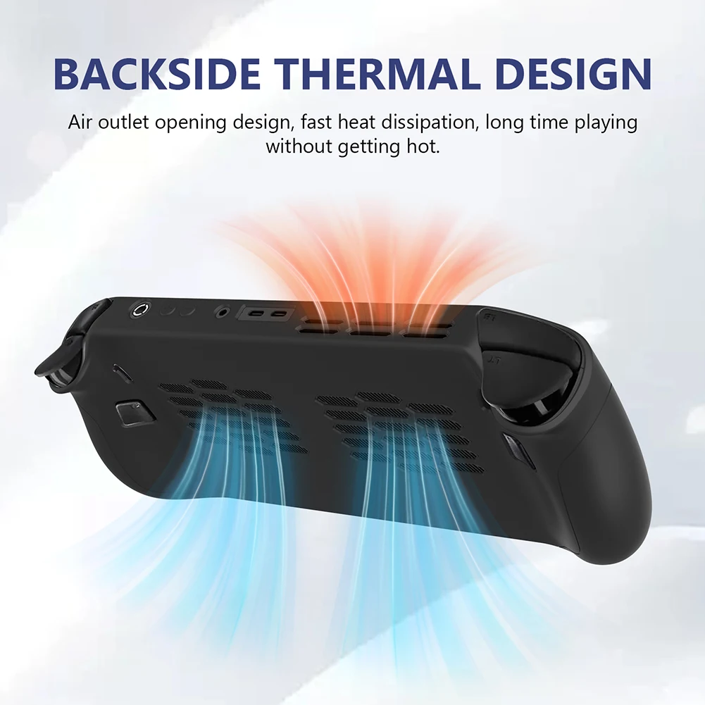 Soft Shell Protective Cover Shockproof Protector Case Anti-Scratch Silicone Case for Lenovo Legion Go S Handheld Game Consoles