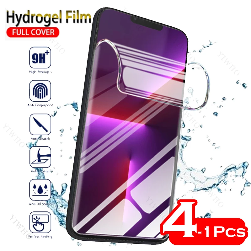 

4-1 шт., Гидрогелевая Защитная пленка для Apple IPhone 13 Pro