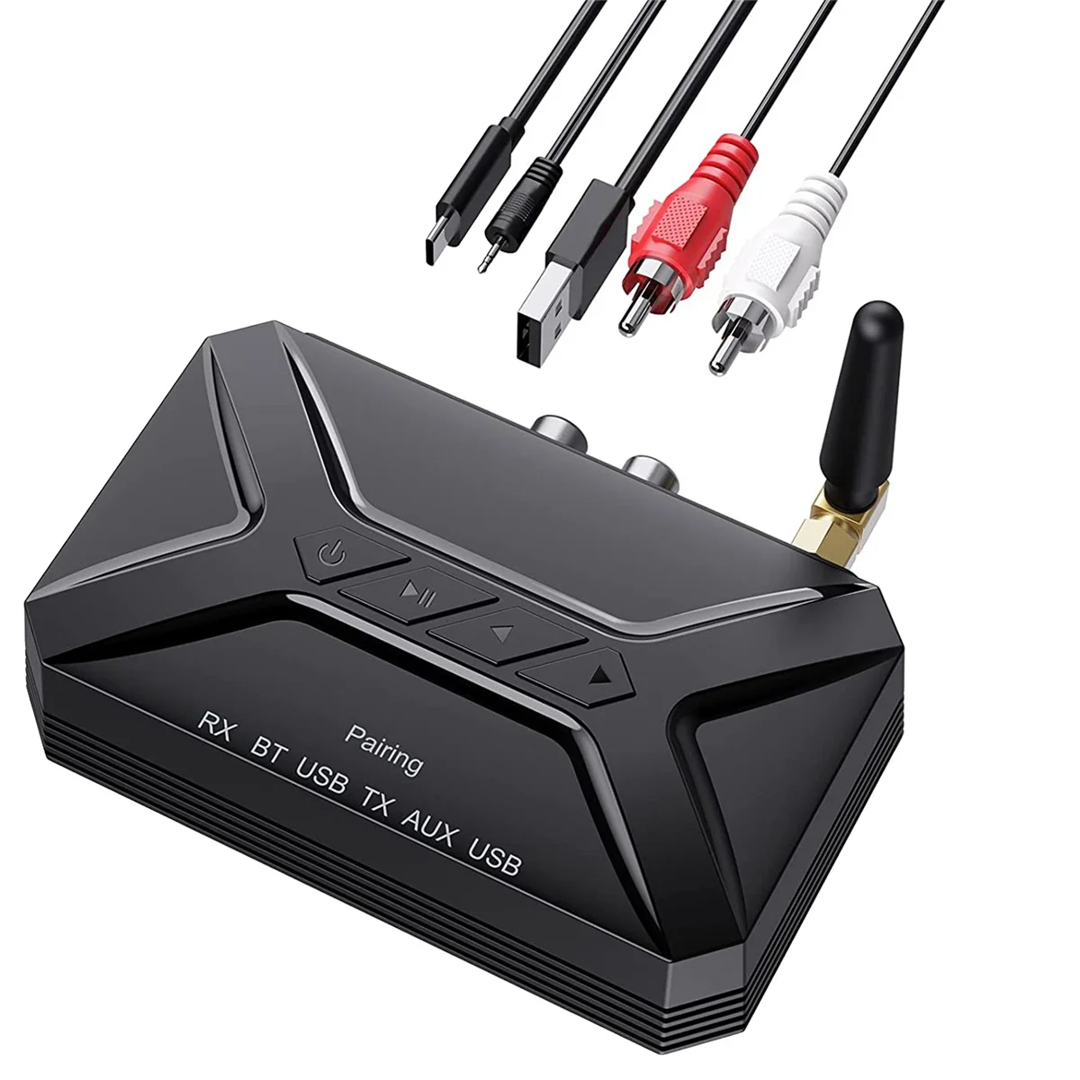 

Приемник-передатчик Bluetooth, 3 в 1 адаптер Bluetooth 5,0 Aux для домашней стереосистемы/телевизора/автомобиля/ПК/наушников/динамика