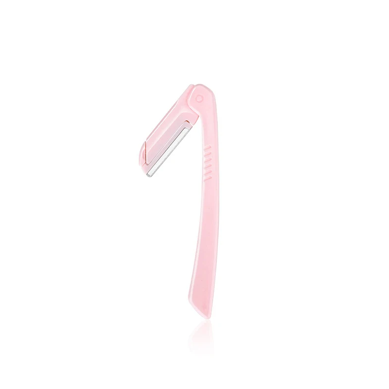Portable Eyebrow Trimmer Foldable Hair Remover Set Women Face Razor Eyebrow Trimmers Blades Shaver Eyebrow tool 5