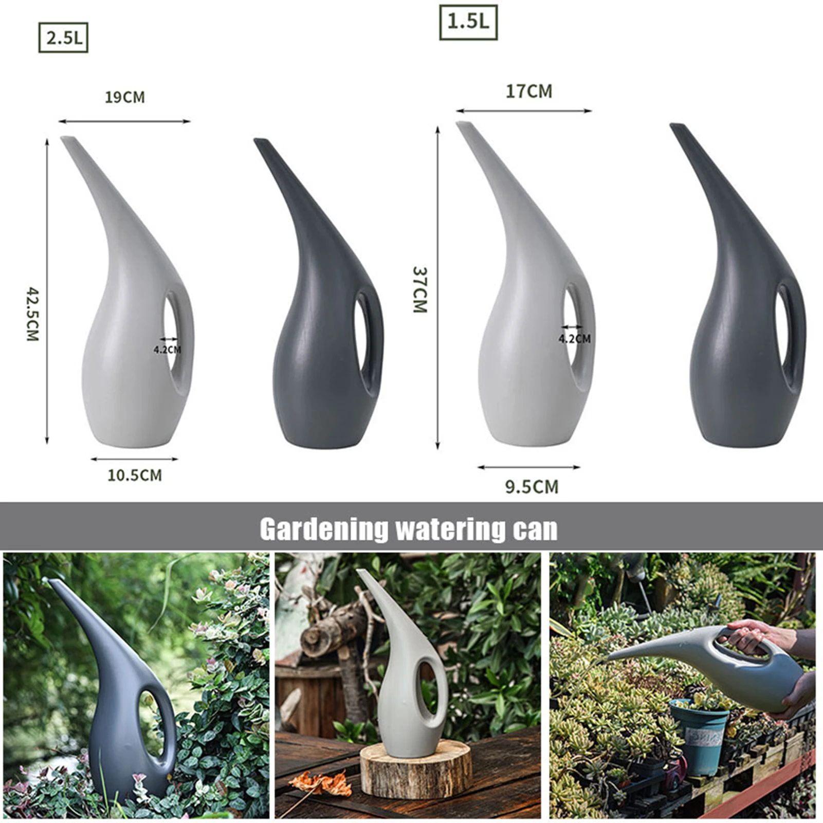 Plastic Long Mouth Flower Watering Can Precise Water Guide Straight To The Root Non-slip More Convenient To Use watering can