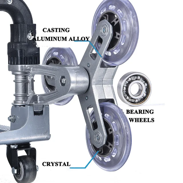 50 Kg -Os Rakodó Hegymászó Lépcsők Alumínium Ötvözet Kocsi Nagy Teherbírású - Image 5