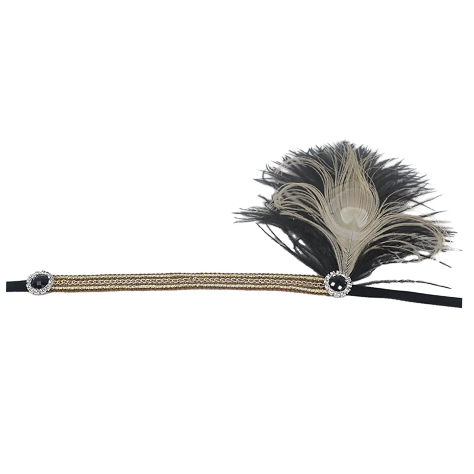 

Feather Headband Costume Head Band Headwrap for Prom Wedding Cosplay Bride