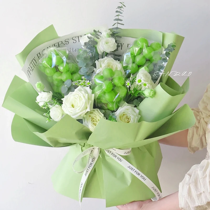 10Pcs 50*70cm Tissue Paper Flower Bouquet Wrapping Paper for