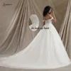 BEPEITHY Customized Sweetheart Glitter Princess Wedding Dresses For Women 2024 Off Shoulder Ivory Bride Sleeveless Bridal Gown 2