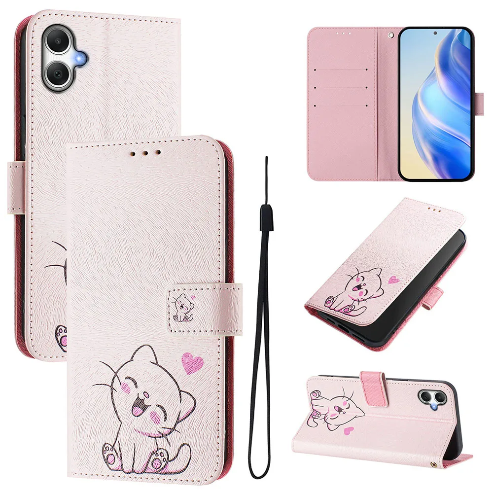 Adorable Printed Flip Leather Wallet Phone Case