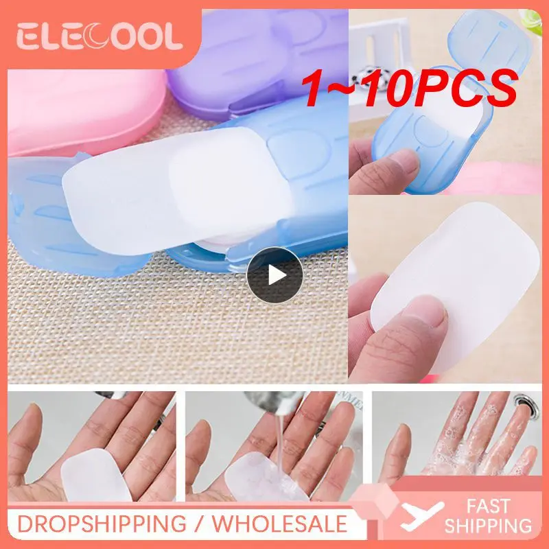 

Портативная бумага для мыла, 1-10 шт., полезно, легко носить с собой, высокое качество, простота в эксплуатации, туалетное мыло, одноразовая мыльная бумага