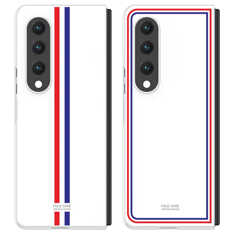 

Fashion Skin-friendly Cell Phone Cover for Samsung Galaxy Z Fold 4 Anti-drop Lens and Screen Protection Ultra Thin Folding Case