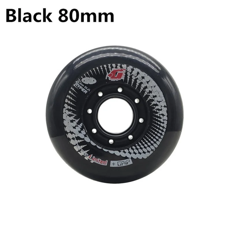 Hyper+G 84A Inline Skate Wheels 4 or 8 Pcs GRIP Concrete Roller Skates Wheel Slalom Braking Skating Street Sliding