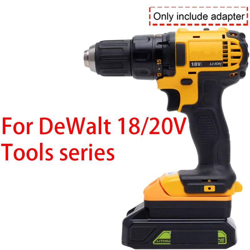 Battery Adapter/Converter for DeWalt 18/20V Li-ion Tools to - Main Image