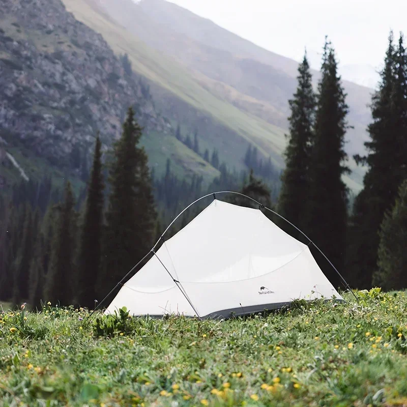 Naturehike Cloud Up UL Outdoor Camping Tent Ultralight 2 man 15D Silica Gel Double Layer Backpack Trekking Tent Hiking With Mat camping tent portable tent