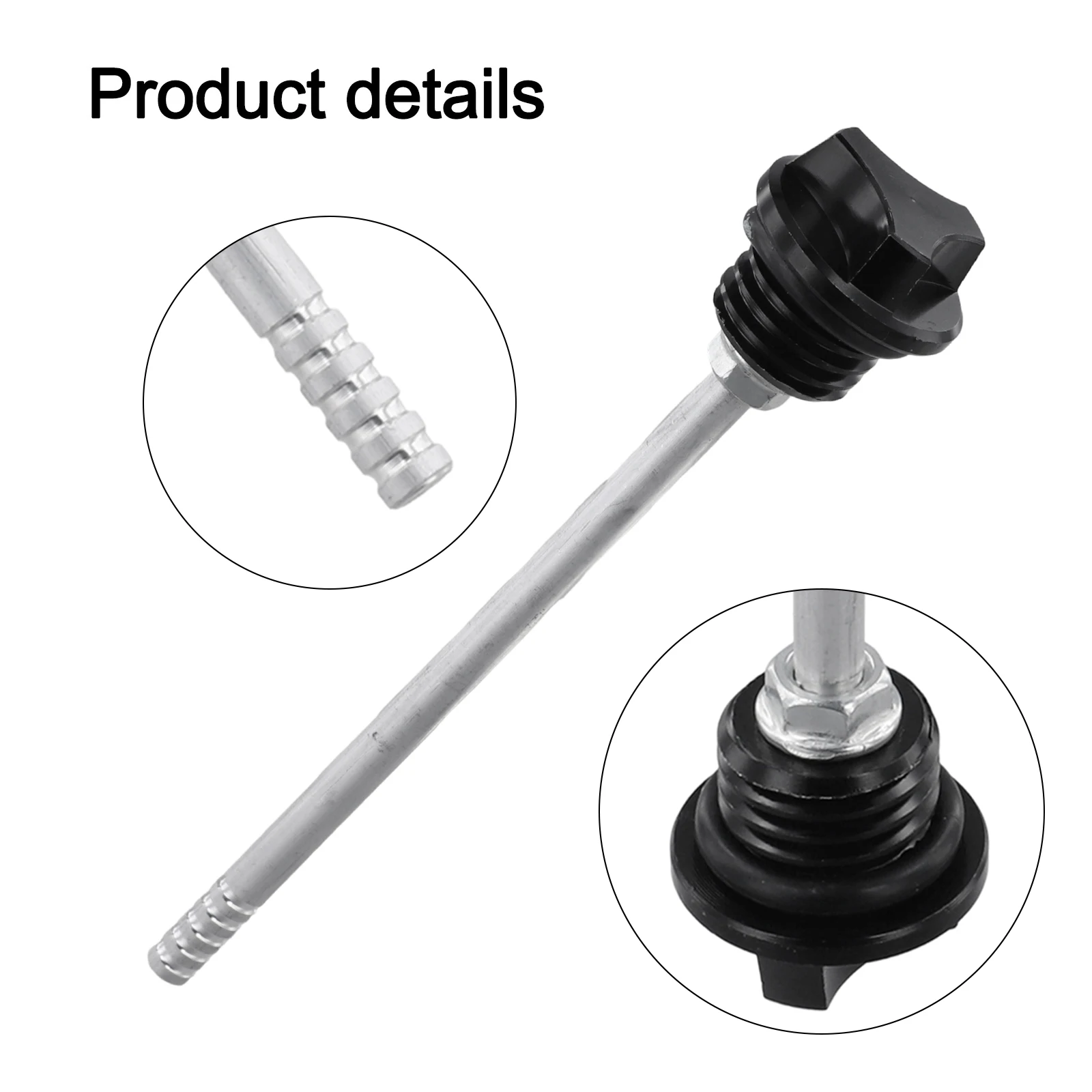 1Pcs CNC Aluminium Ngine Öl Tank Ölmessstab Ebene Indikator Für Die Meisten Motorräder Modifikation Zubehör – Detail 13