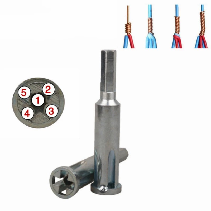 Wire Twisting Tool Electrician Twister Quick Connector Twist Wire Tool For Power Drill Drivers