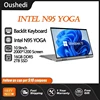 Oushedi 2-in-1 Tablet Laptop 10.9-inch Touch Screen 16GB DDR5 2TB SSD HD Camera Backlit Keyboard 360° Folding Intel N95 Laptop 1