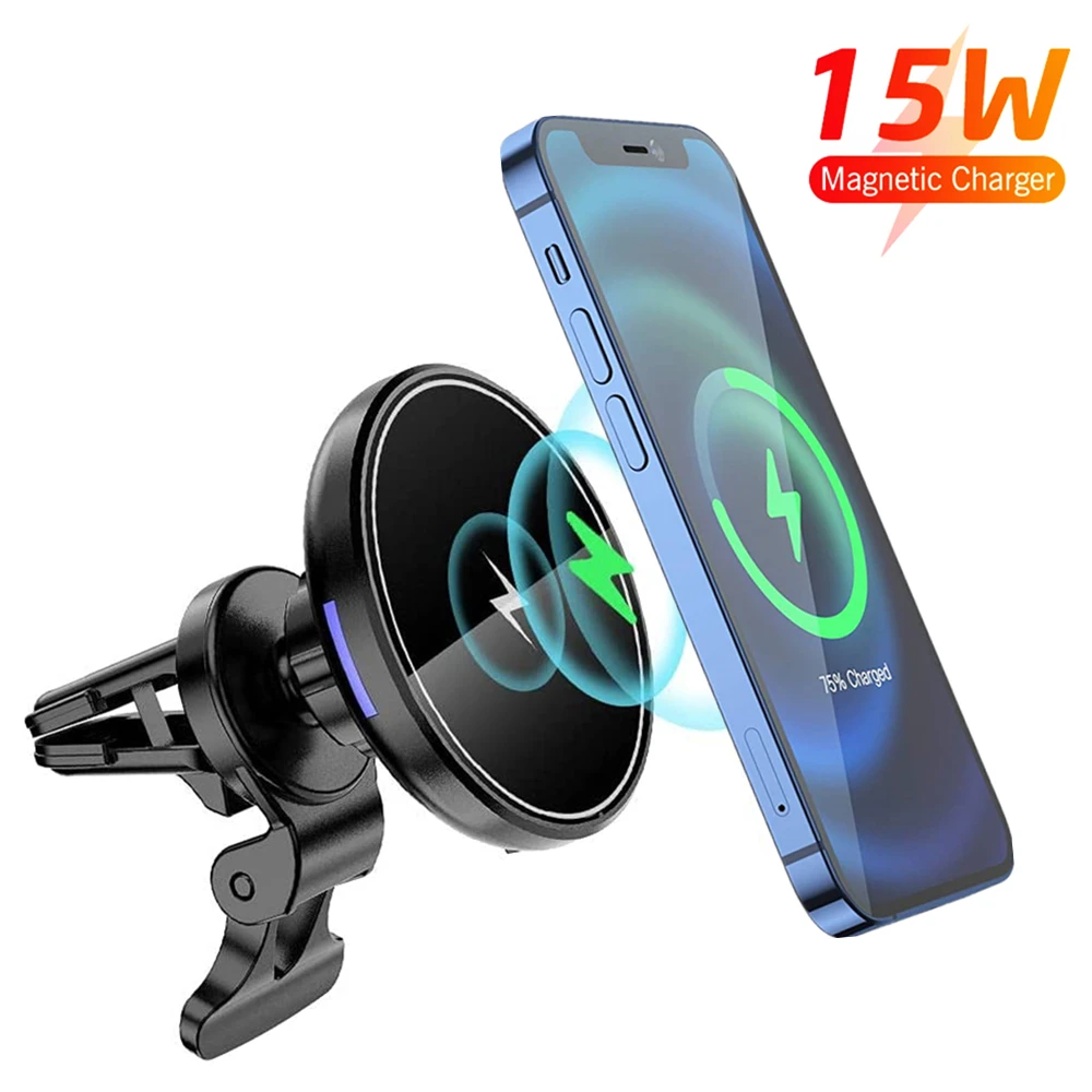 Teaching Assimilation ground 15W PD Car Magnetic Induction Wireless Charger Phone Holder Air Vent For  iPhone 12 Pro Max Mini Car Mount Qi Fast Charging Stand|DVR Holders| -  AliExpress
