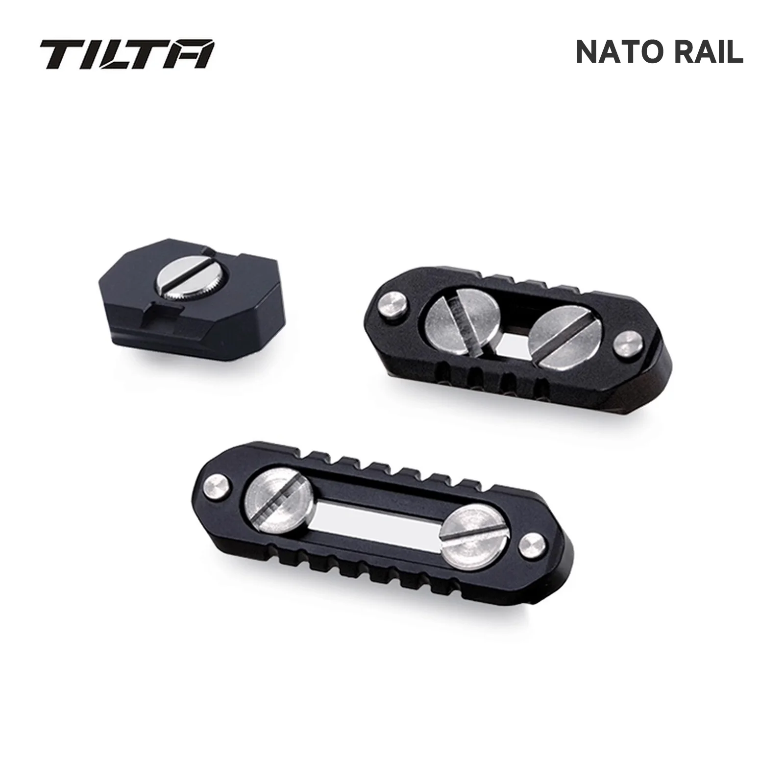 TILTA 나토 레일 어댑터 액세서리 TA-1420-NTR4, 나토 레일 어댑터에 나사 장착, 1/4 인치-20
